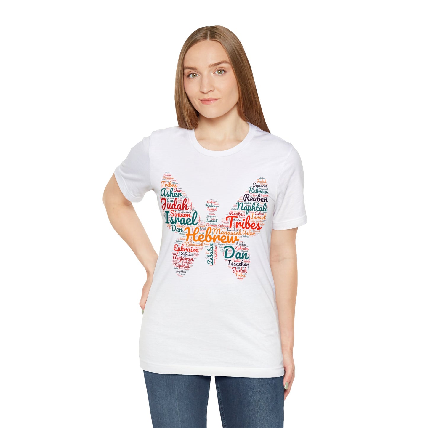 Tribes of Israel tee, butterfly lovers tshirt, House of Israel tshirt, Feast party tee, Passover tshirt, Israelite clothing, Jesus inspirational tee