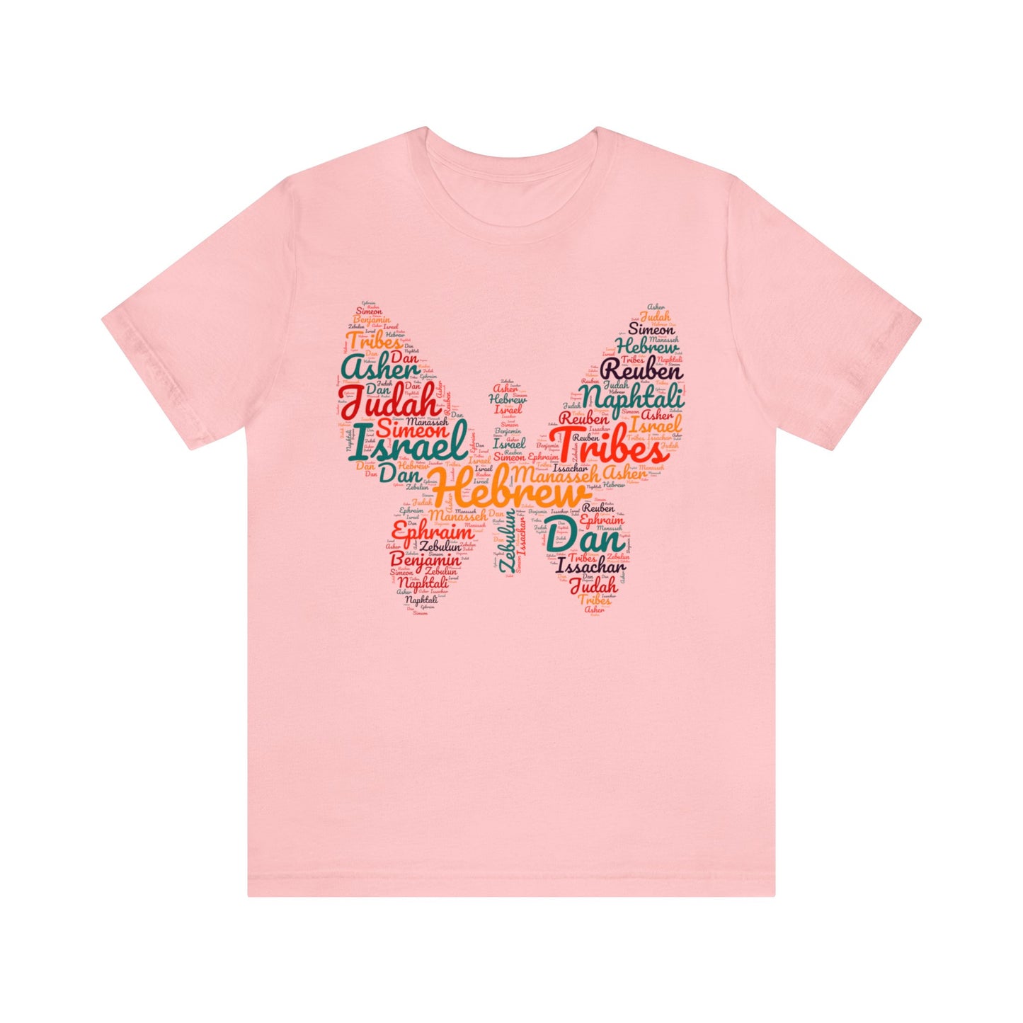 Tribes of Israel tee, butterfly lovers tshirt, House of Israel tshirt, Feast party tee, Passover tshirt, Israelite clothing, Jesus inspirational tee