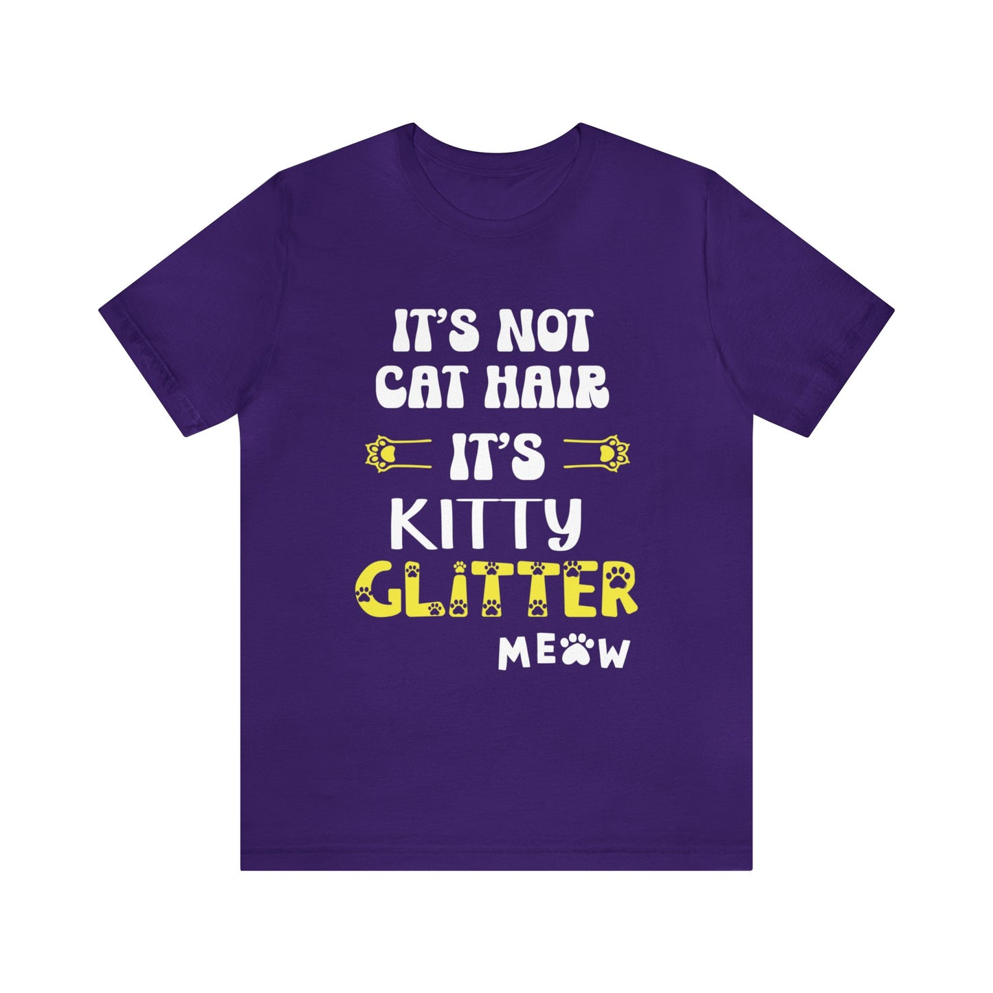 It's not cat hair, it's kitty glitter funny cat lovers tee, cat mamma t-shirt, cute cat tee, cat hair shirt, animal lovers tee