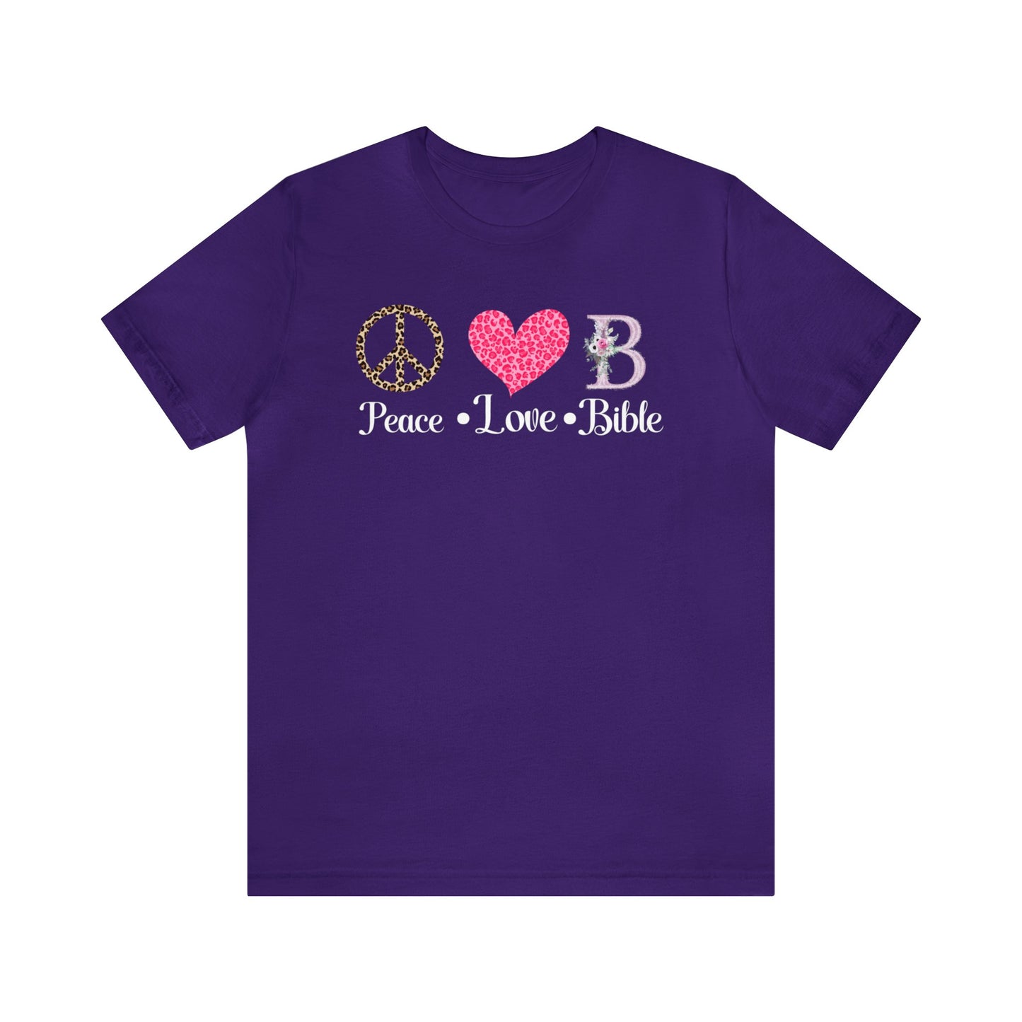 Peace, Love, Bible- Christian women's t-shirt, Bible tee, Religious gift, gift for mom, teacher gift, Peace sign tee, heart tshirt,