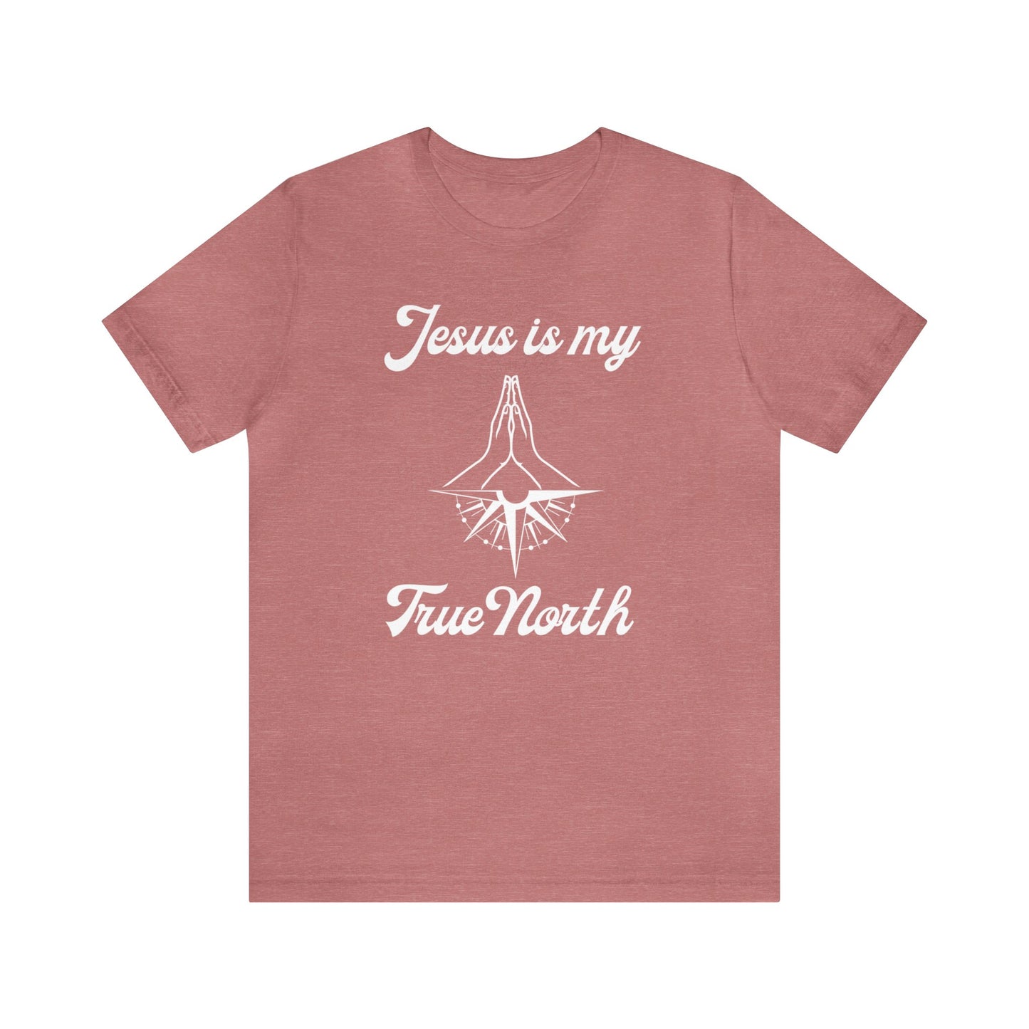 Jesus is my true north religious tshirt, gift for husband, wife, father,  Baptism, faith tee, Christian shirt, compass tshirt, Canada day tee, outdoor camping tshirt