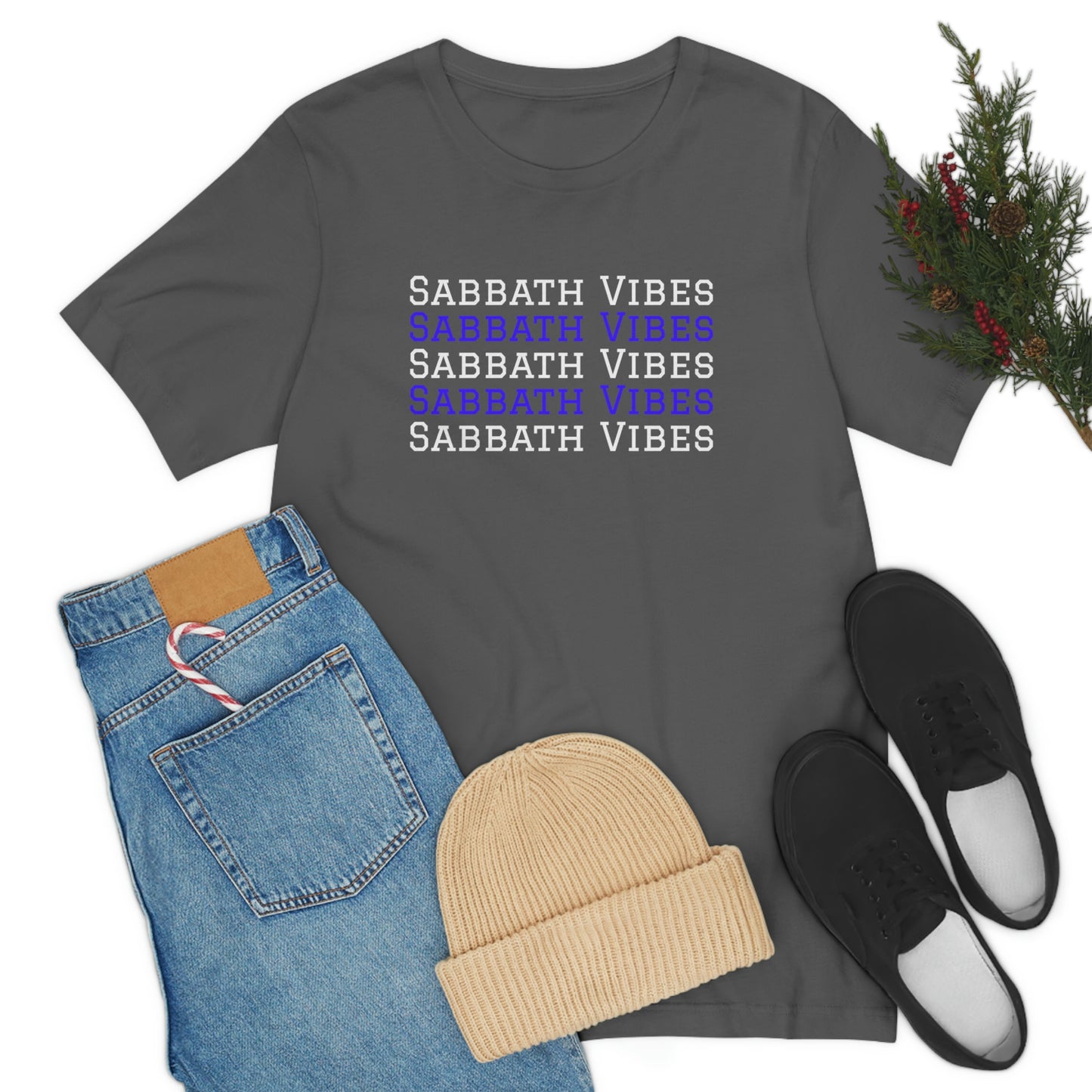 Sabbath Vibes- Sabbath Keepers tee, 4th Commandment gift, Hebrew clothing, 7th day tee,  Israelite tee, family tee,  Christian motivational tshirt, day of rest t-shirt