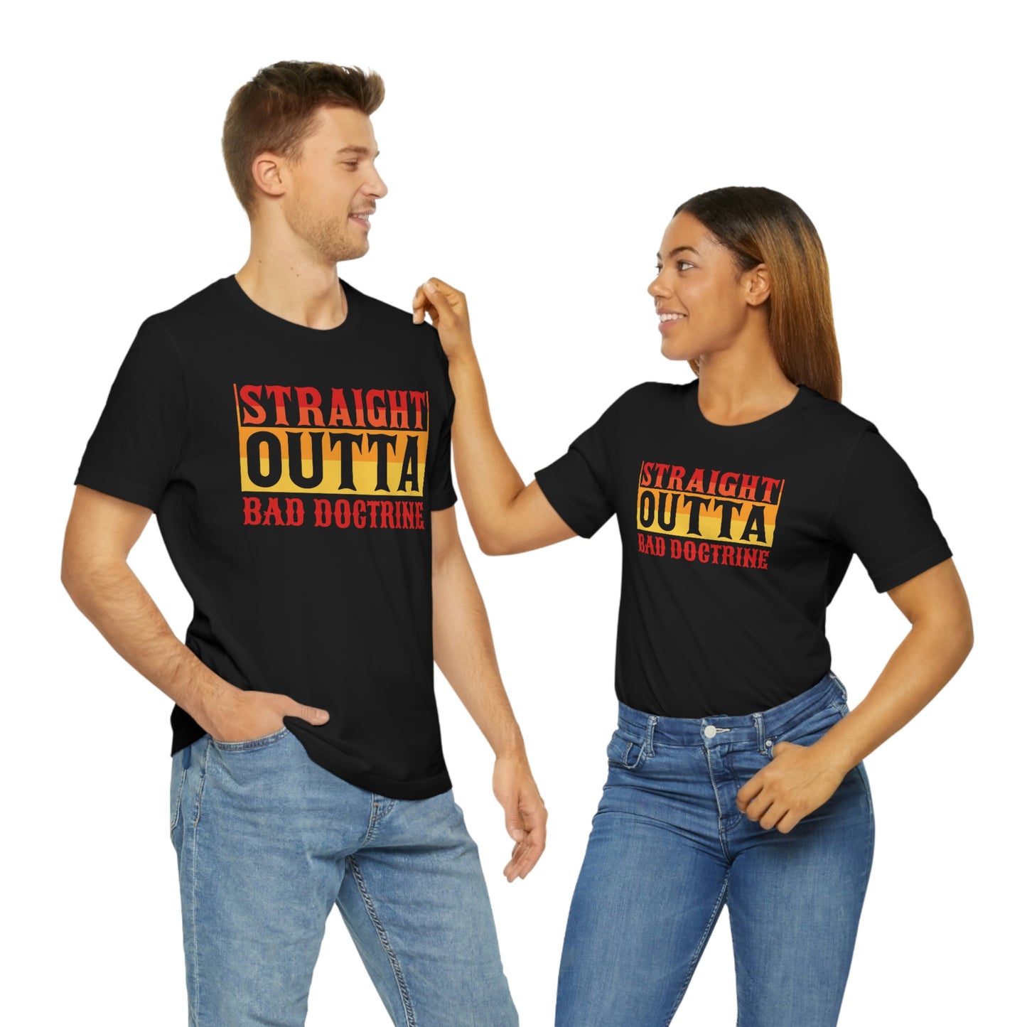 Straight Outta Bad Doctrine-Seminary gift tee, Religious tshirt, Christian gift, Bible study tee gift, Jesus tee, faith shirt