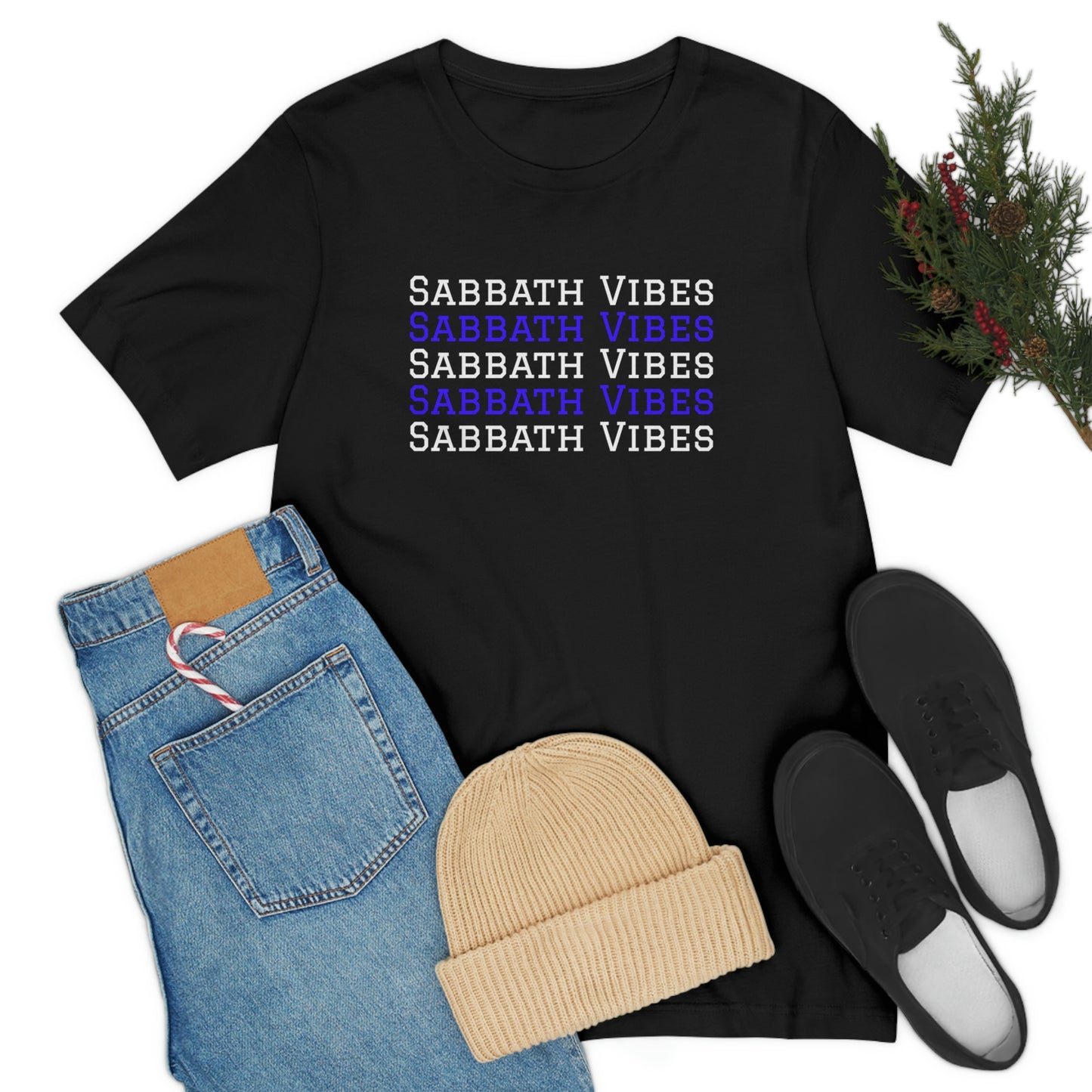 Sabbath Vibes- Sabbath Keepers tee, 4th Commandment gift, Hebrew clothing, 7th day tee,  Israelite tee, family tee,  Christian motivational tshirt, day of rest t-shirt