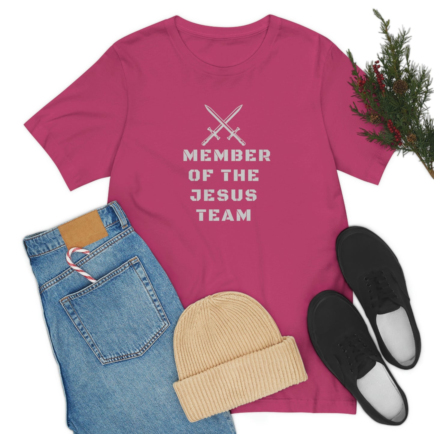 Member of the Jesus team Christian tshirt, team gift, Inspirational t-shirt, Bible tee, Jesus tshirt