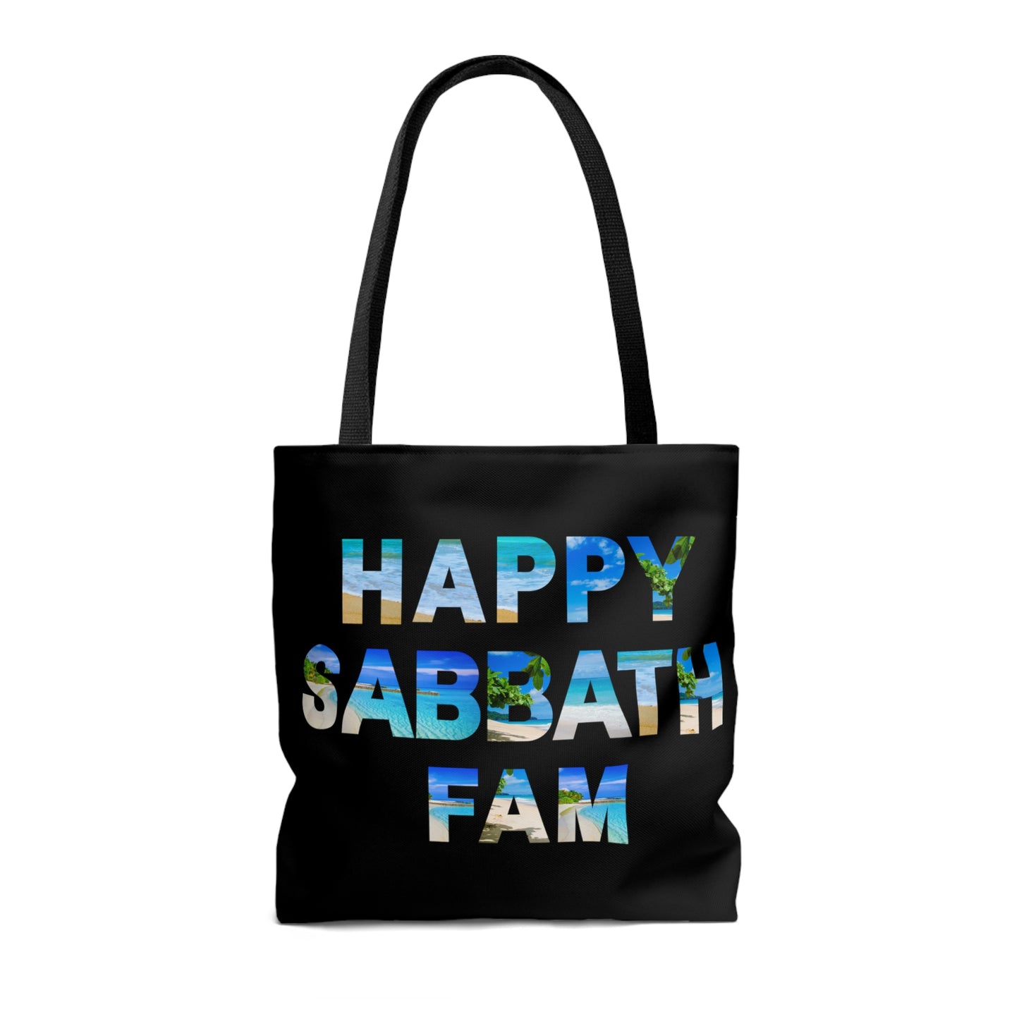 Religious Tote Bag-Happy Sabbath Fam, Sabbath Keepers gift tote bag, Christian family tote bag