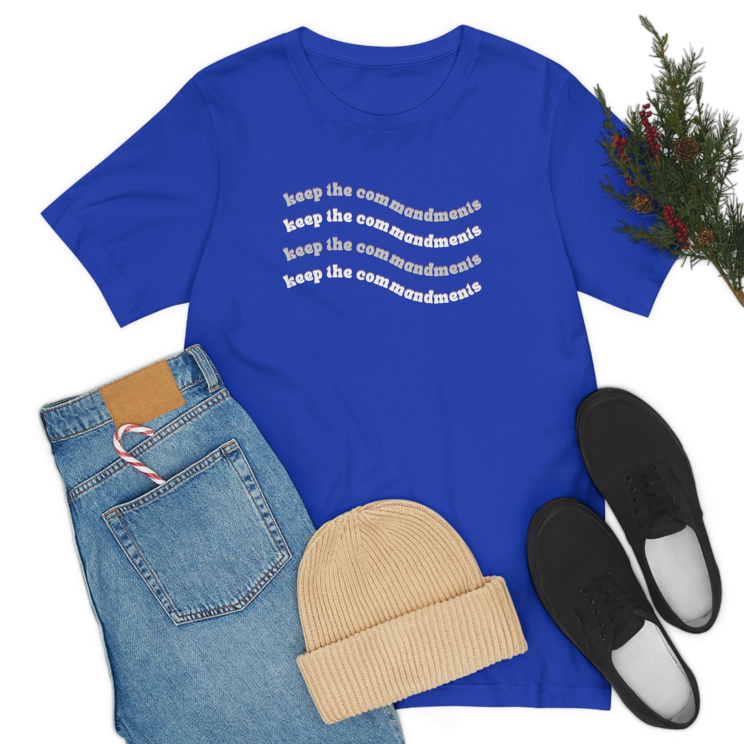 Keep the Commandments Royal law t-shirt, Jesus tee, Christian tee, graphic religious shirt, Bible gift tee, gift for mom or dad, family tshirt, birthday tee, Sabbath tshirt