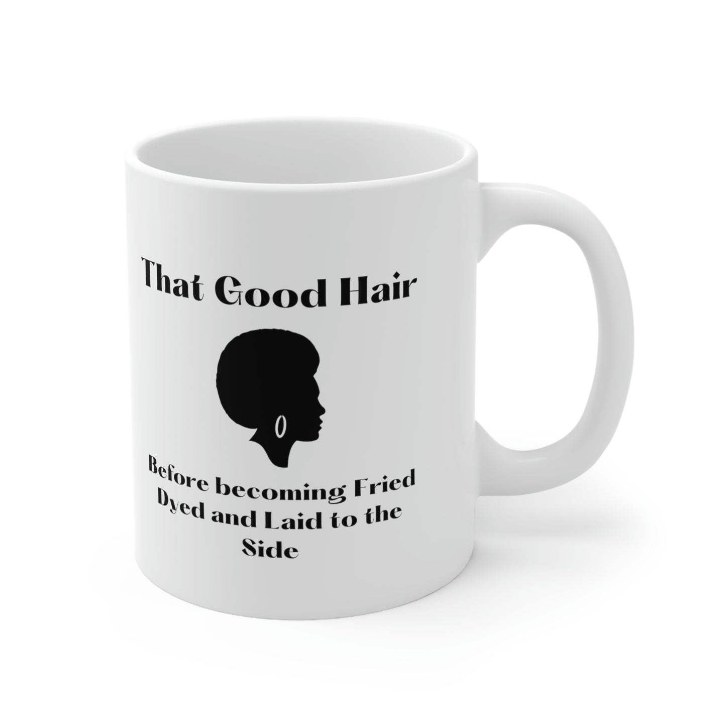 Natural Hair Mug- That Good Hair-Hairstylist gift mug, Salon decor, Stylist gift, retro natural hair mug gift