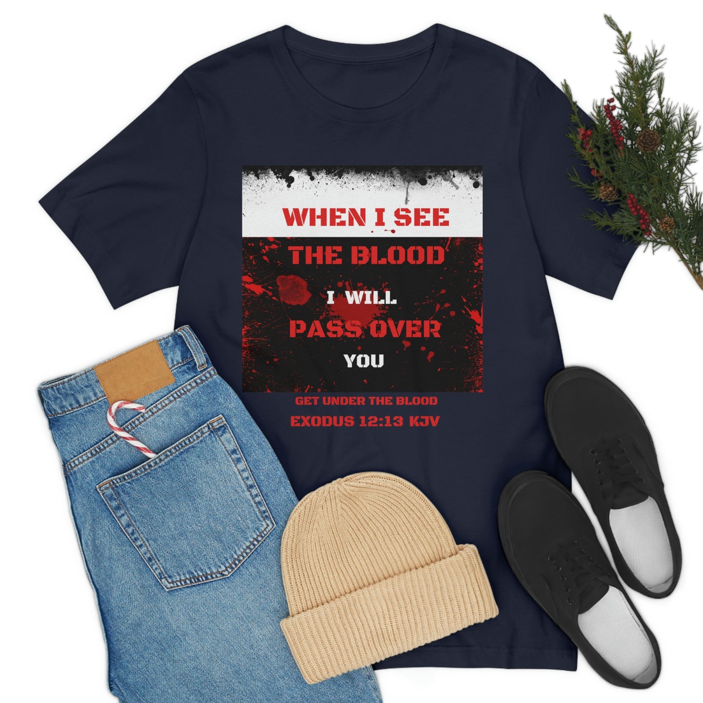 When I see the Blood- Religious End Times tee, Passover tshirt, Jesus tshirt, Bible gift, Christian tshirt