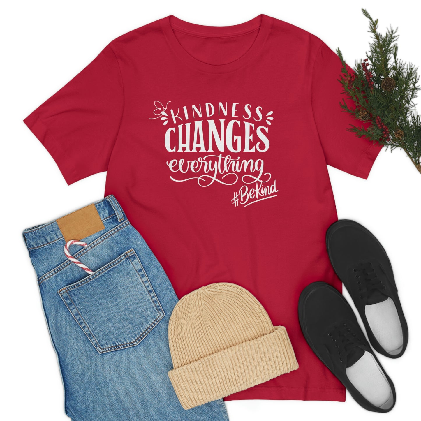 Kindness changes everything Inspirational tshirt, anti bullying tee, self care tshirt, be kind t-shirt,mental health tshirt, motivational tshirt for women, gift for mom, teacher gift, family tee