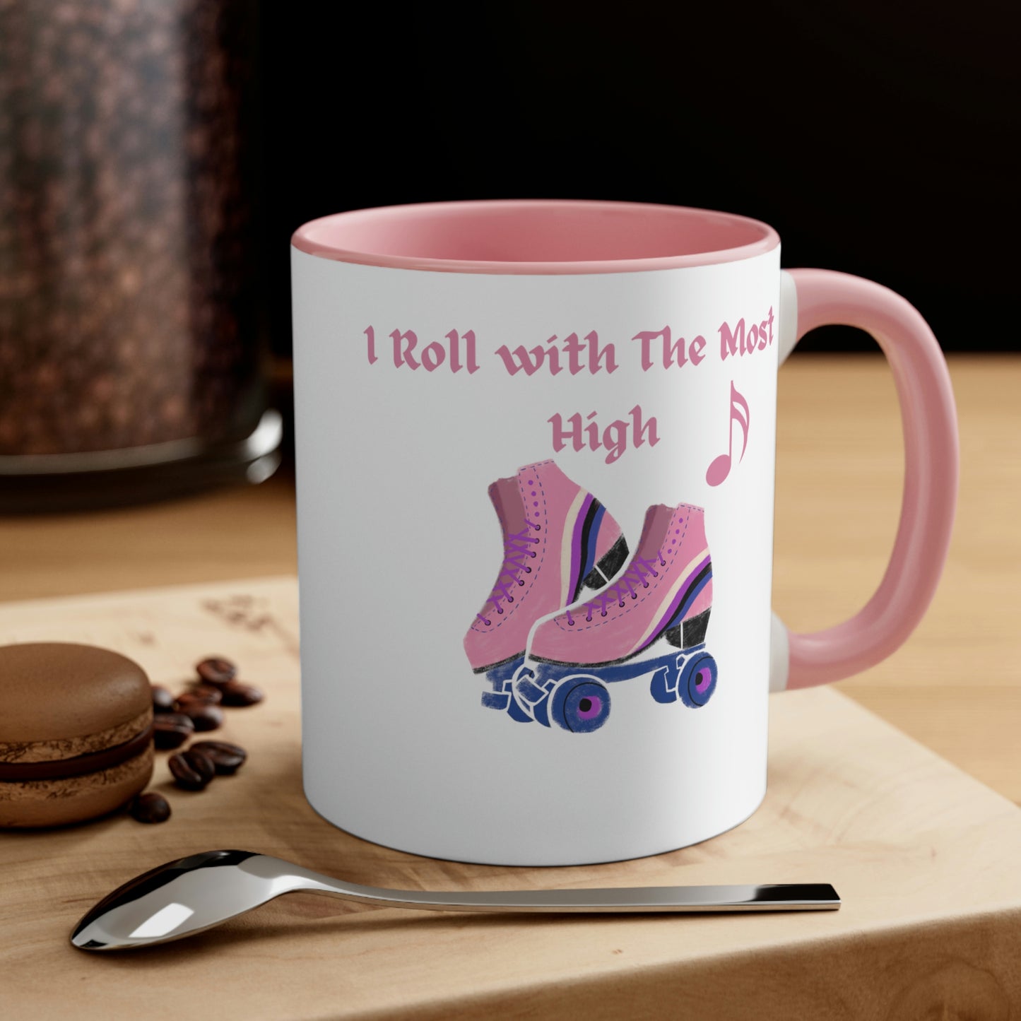 Christian Mug-  I roll with The Most High, Skate lovers mug, gift for skater, biker mug, religious gift mug