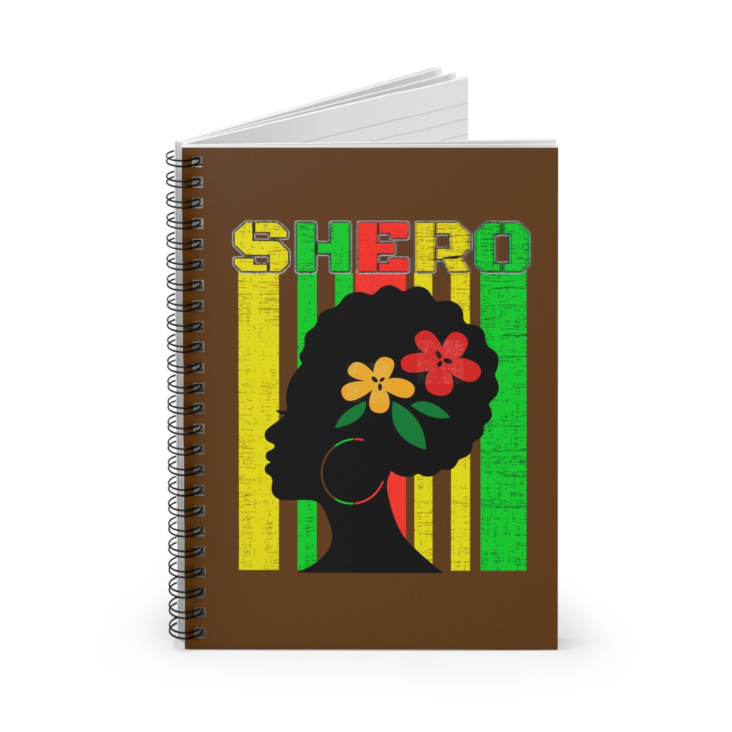 Religious Notebook- Shero, Black history month journal for women, Natural hair Christian dairy