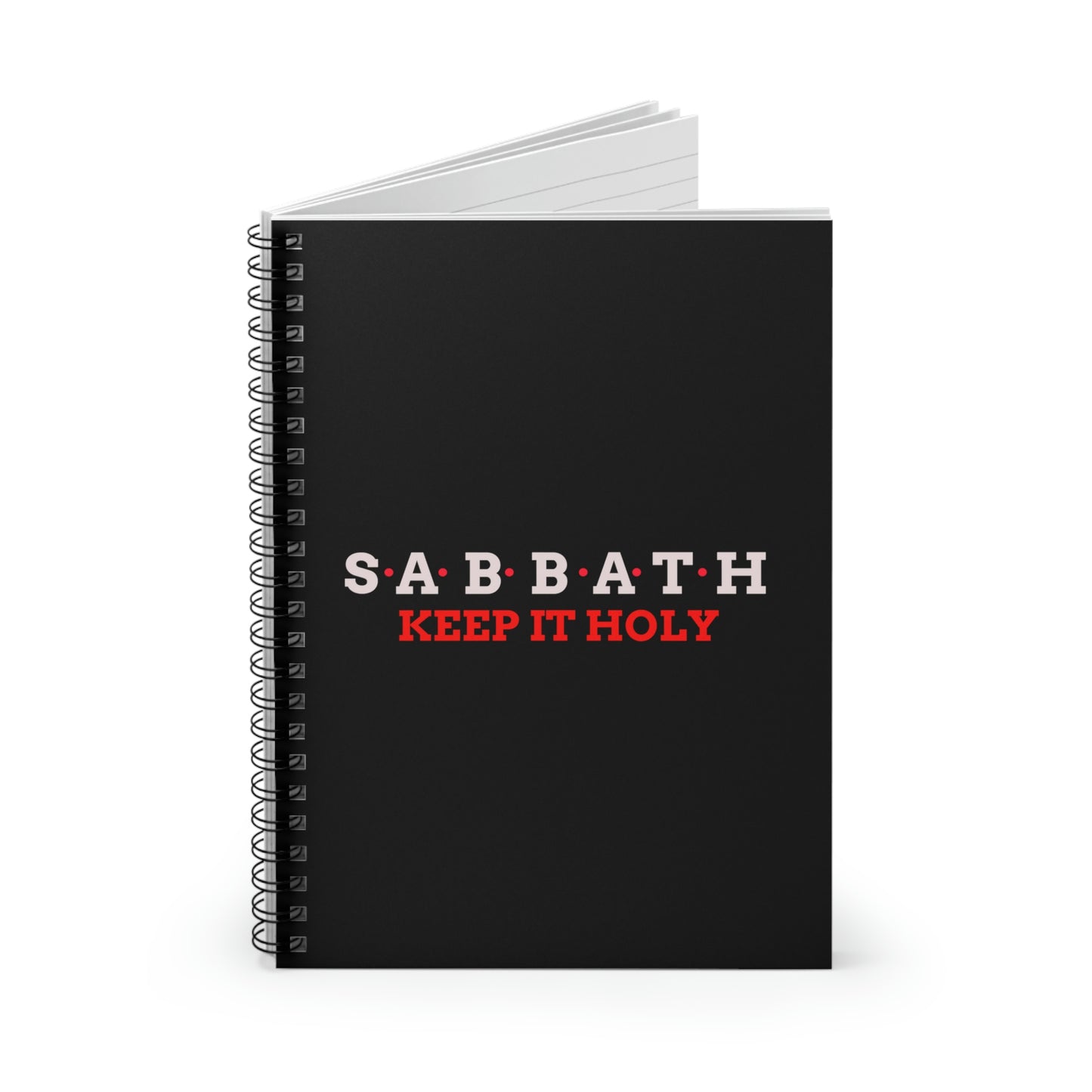 Religious Notebook -Sabbath Keep it Holy, Sabbath notebook, Day of Rest dairy, 4th Commandment journal, 7th Day notebook, inspirational gift for Christians