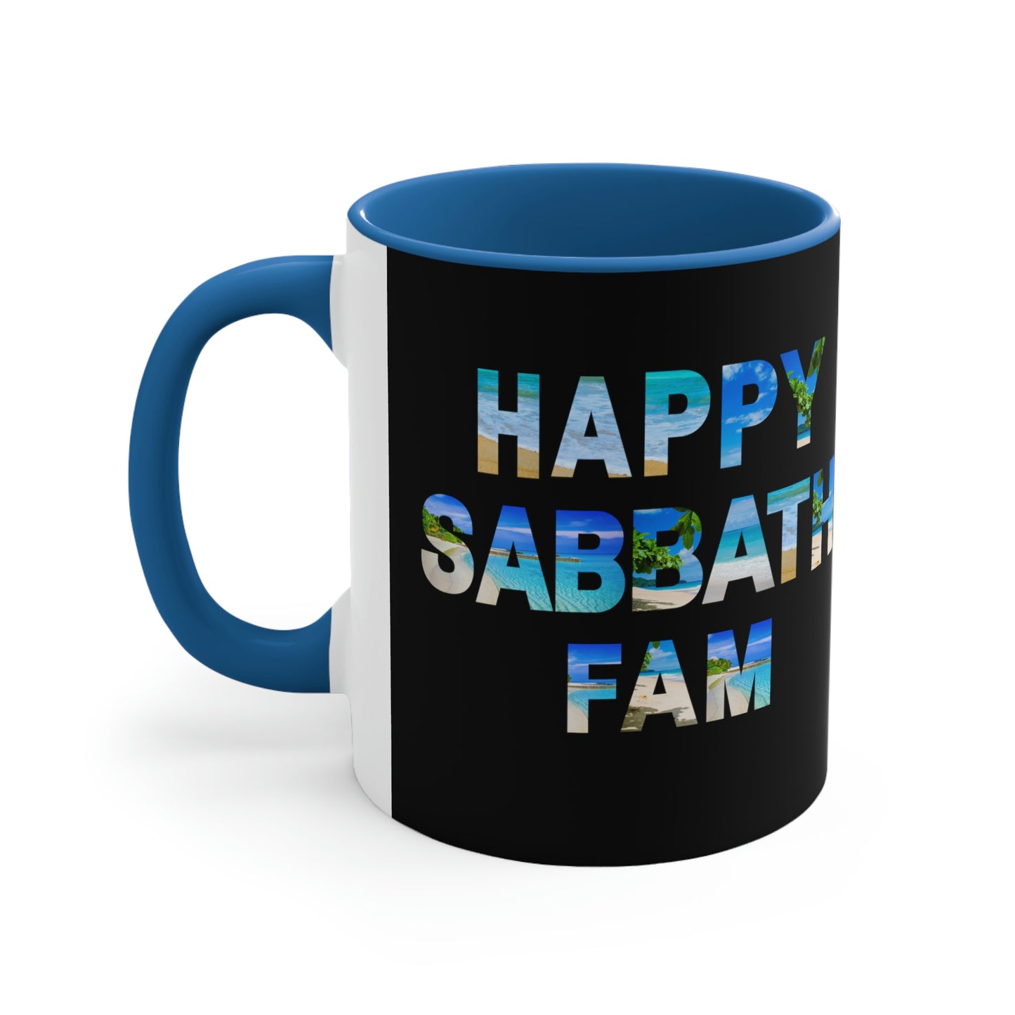 coffee mug reads "Happy Sabbath Fam" *** See Matching Tee, Tote and Notebook, gift for Sabbath school student, graduation gift mug, Inspirational gift for teacher, 