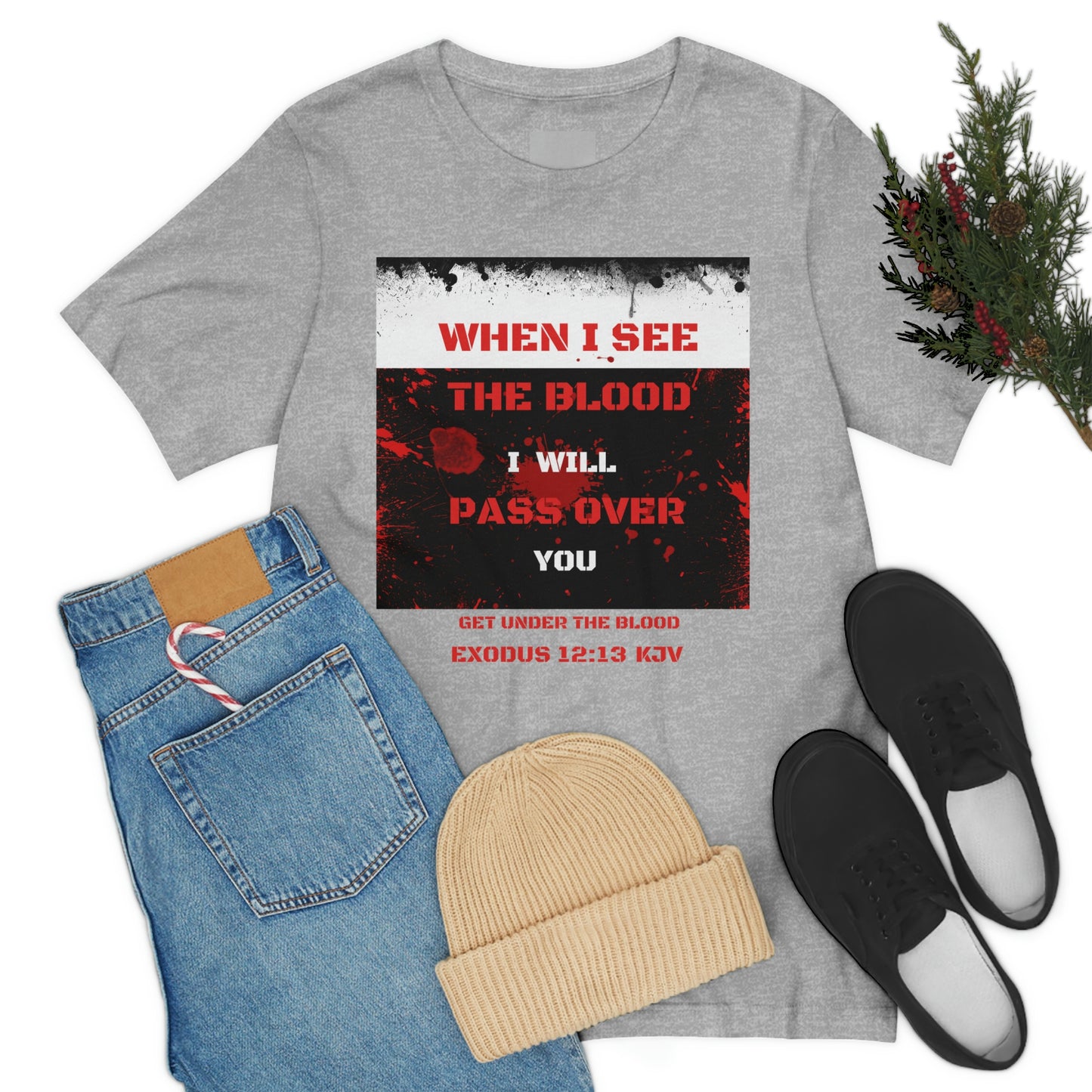 When I see the Blood- Religious End Times tee, Passover tshirt, Jesus tshirt, Bible gift, Christian tshirt