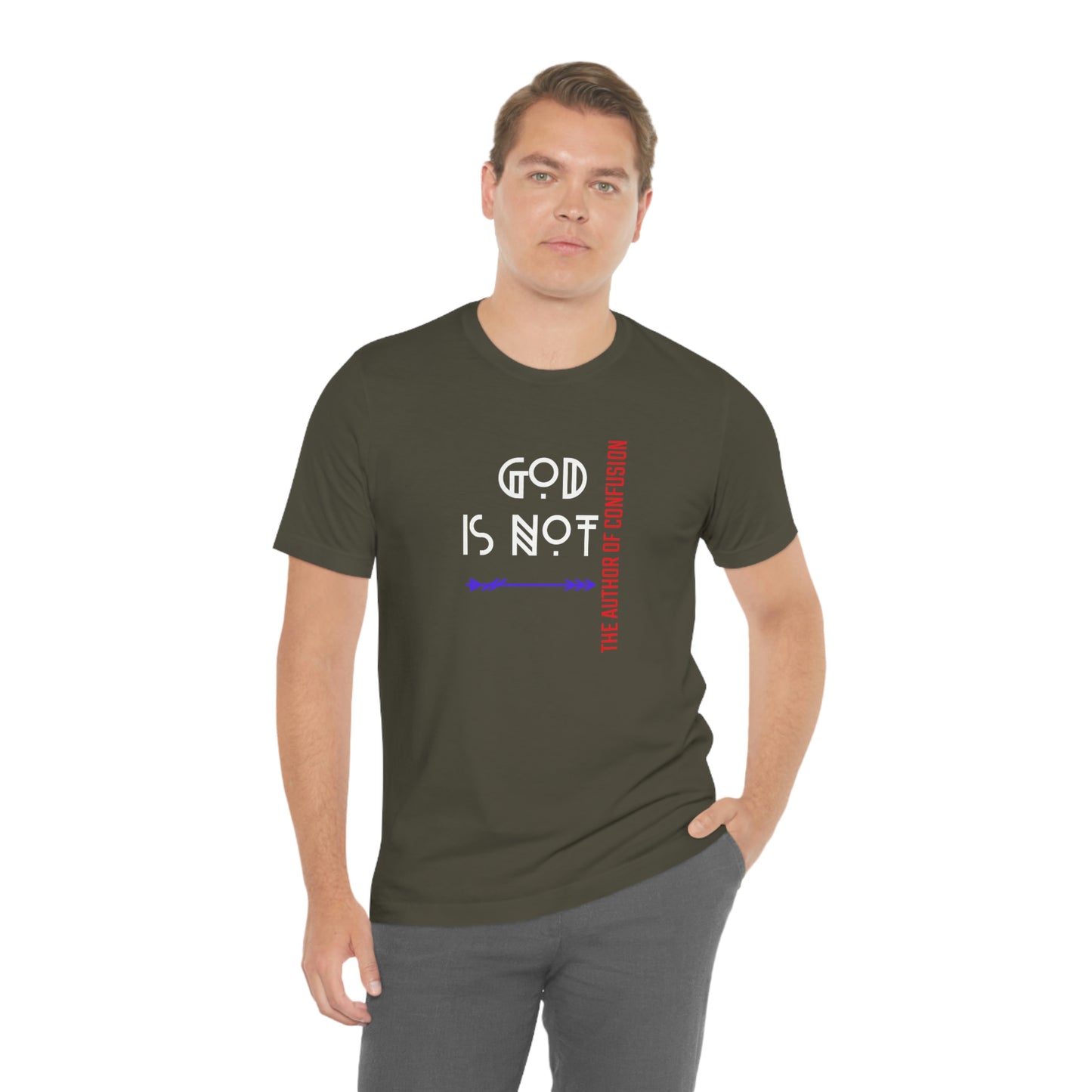 God is Not the Author of Confusion Christian t-shirt, Bible quote tee, Inspirational tshirt, gift for pastor, church shirt , graphic motivational tee