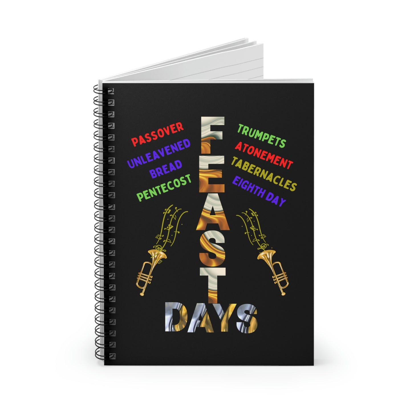 Religious Notebook -Feast Days, Christian Biblical Feasts journal gift, Sermon note taking book, Christian dairy