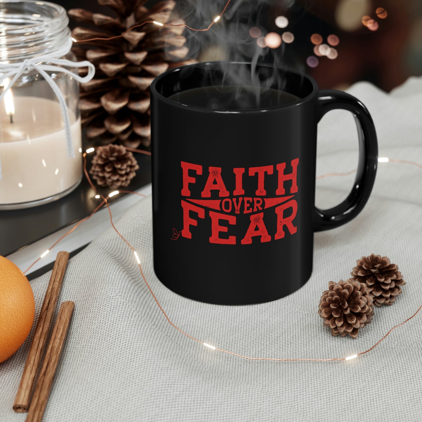 Christian Mug-Faith over Fear-Scripture mug gift, Motivational mug, faith mug,  Inspirational Bible present