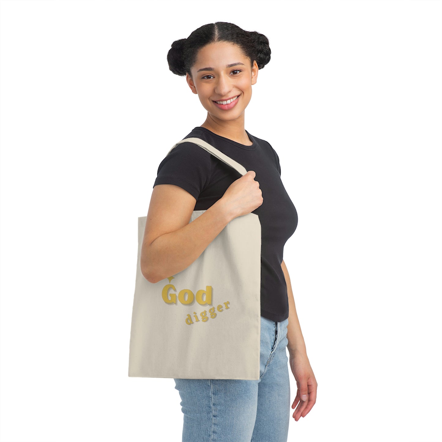 Religious Tote Bag- God Digger- Christian gift tote, Inspirational gift for Christen women