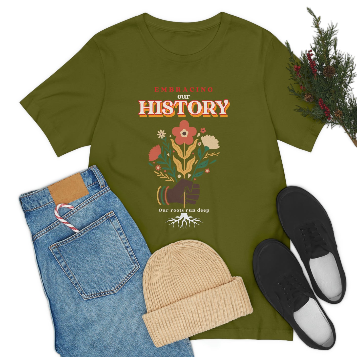 Embracing Our History-Black History Month tshirt, gift for teachers, family gift tee, educational tshirt, inspirational tee gift