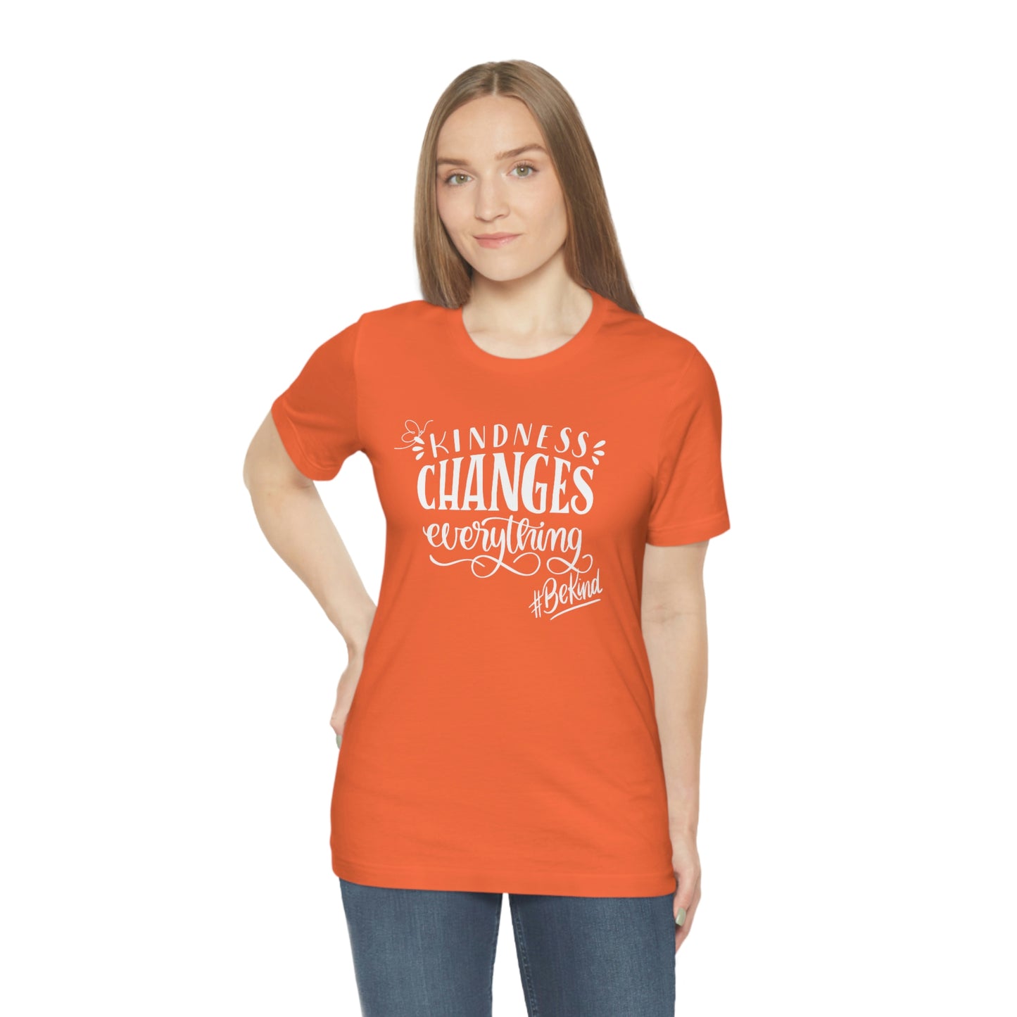 Kindness changes everything Inspirational tshirt, anti bullying tee, self care tshirt, be kind t-shirt,mental health tshirt, motivational tshirt for women, gift for mom, teacher gift, family tee