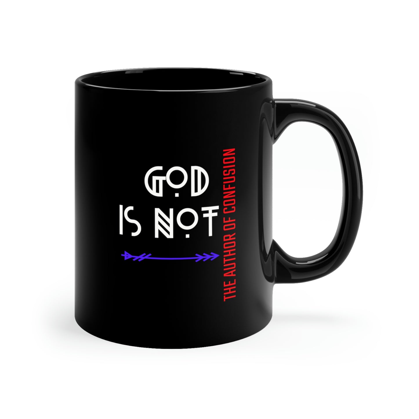 Christian Mug-God is Not the Author of Confusion-Bible quote mug, Scripture gift mug Inspirational mug  gift