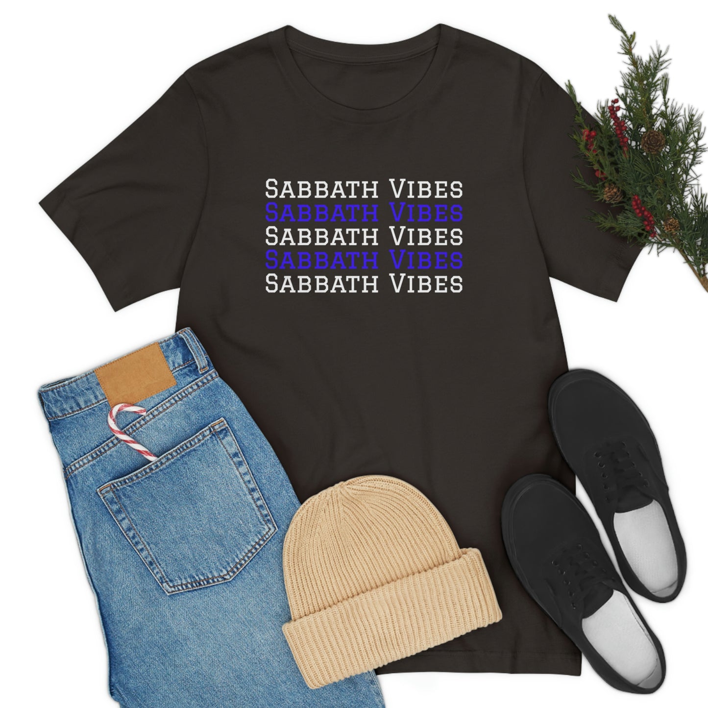 Sabbath Vibes- Sabbath Keepers tee, 4th Commandment gift, Hebrew clothing, 7th day tee,  Israelite tee, family tee,  Christian motivational tshirt, day of rest t-shirt