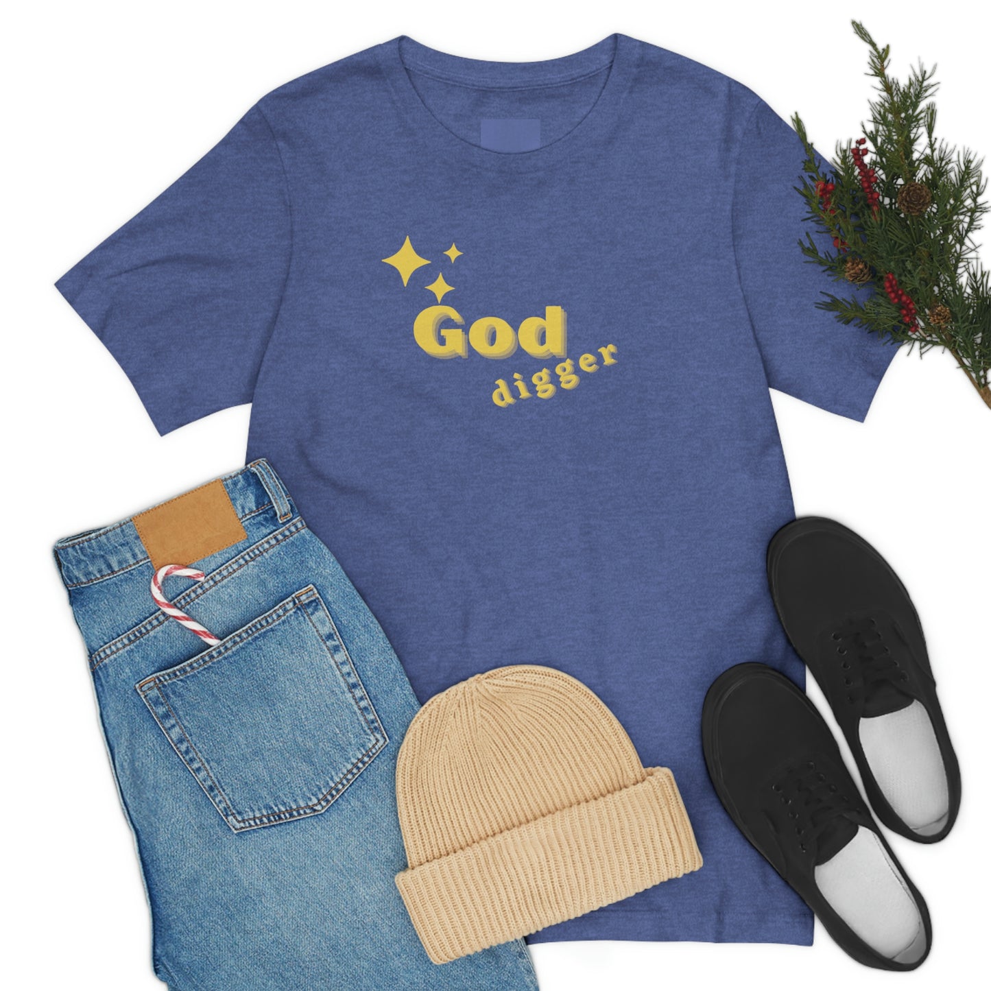 God Digger-Christian tee, Jesus shirt, Inspirational tshirt, Bible gift, faith tee, funny religious tee , believers gift tee