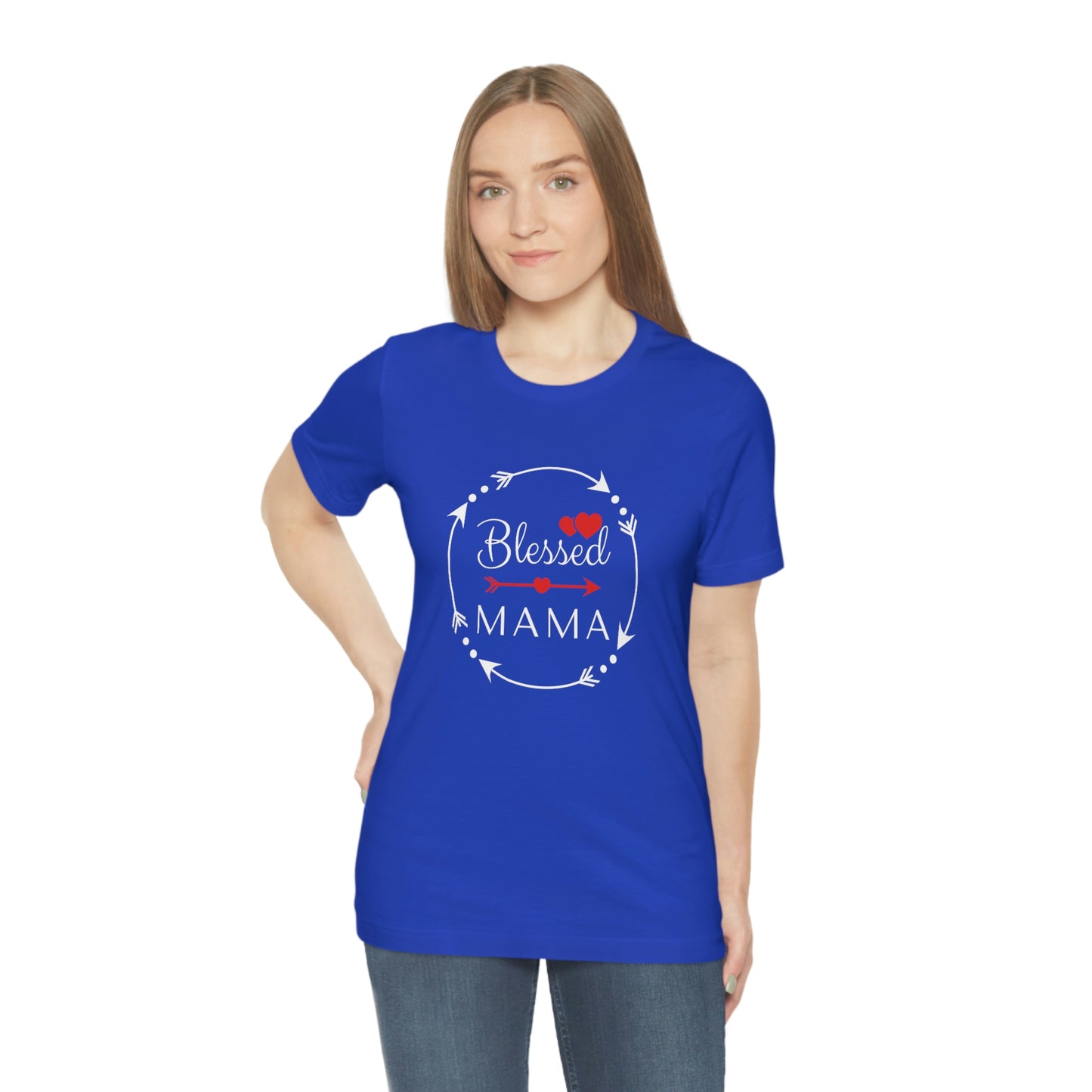 Blessed Mama tee inspirational gift for mom, religious women's tshirt, Christian gift for wife, self care tee, Bible tee, Jesus shirt