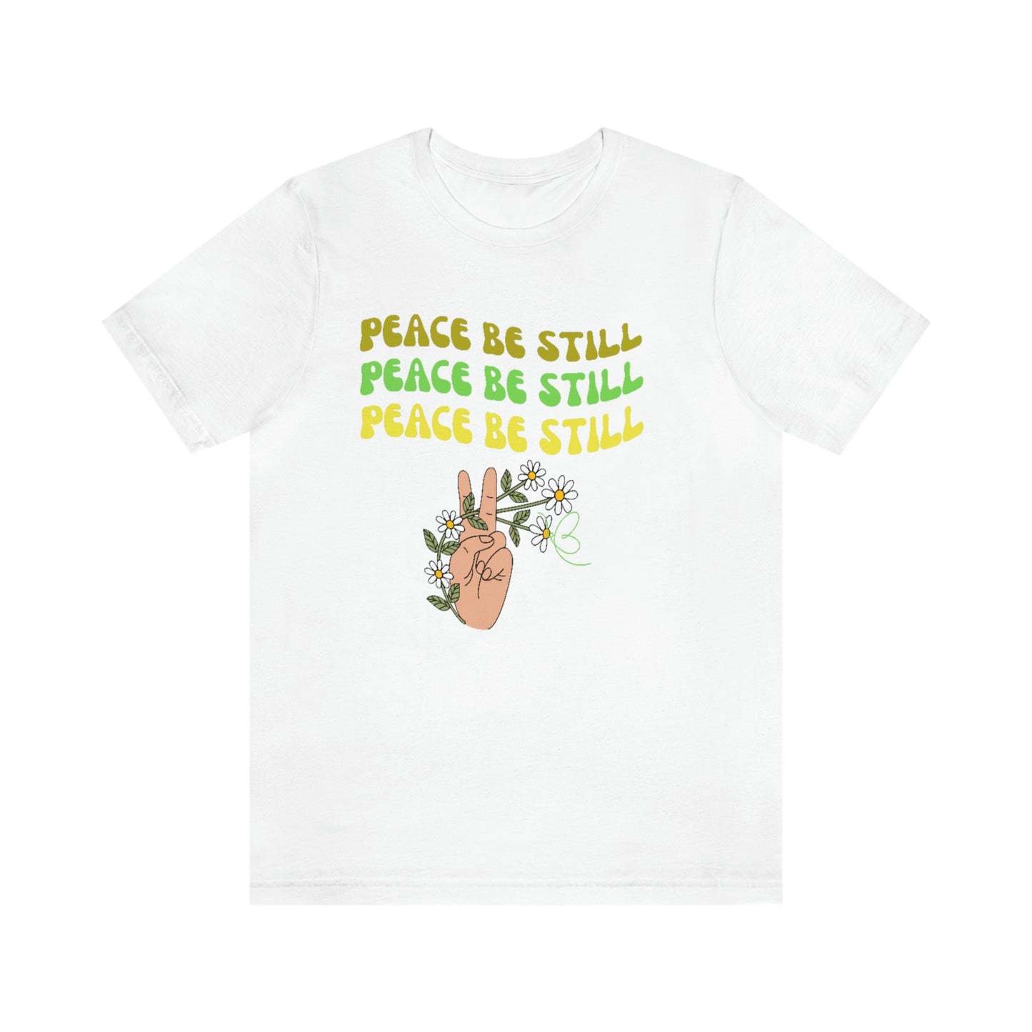 Peace be Still -Christian tee gift, Peace tee, peace sign tshirt, Religious tshirt for women, Bible gift, Jesus peace tshirt