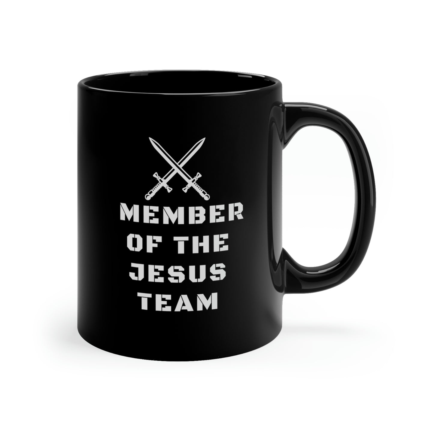 Christian Mug-Member of the Jesus Team, Religious gift for him or her, Baptism gift, Motivational mug