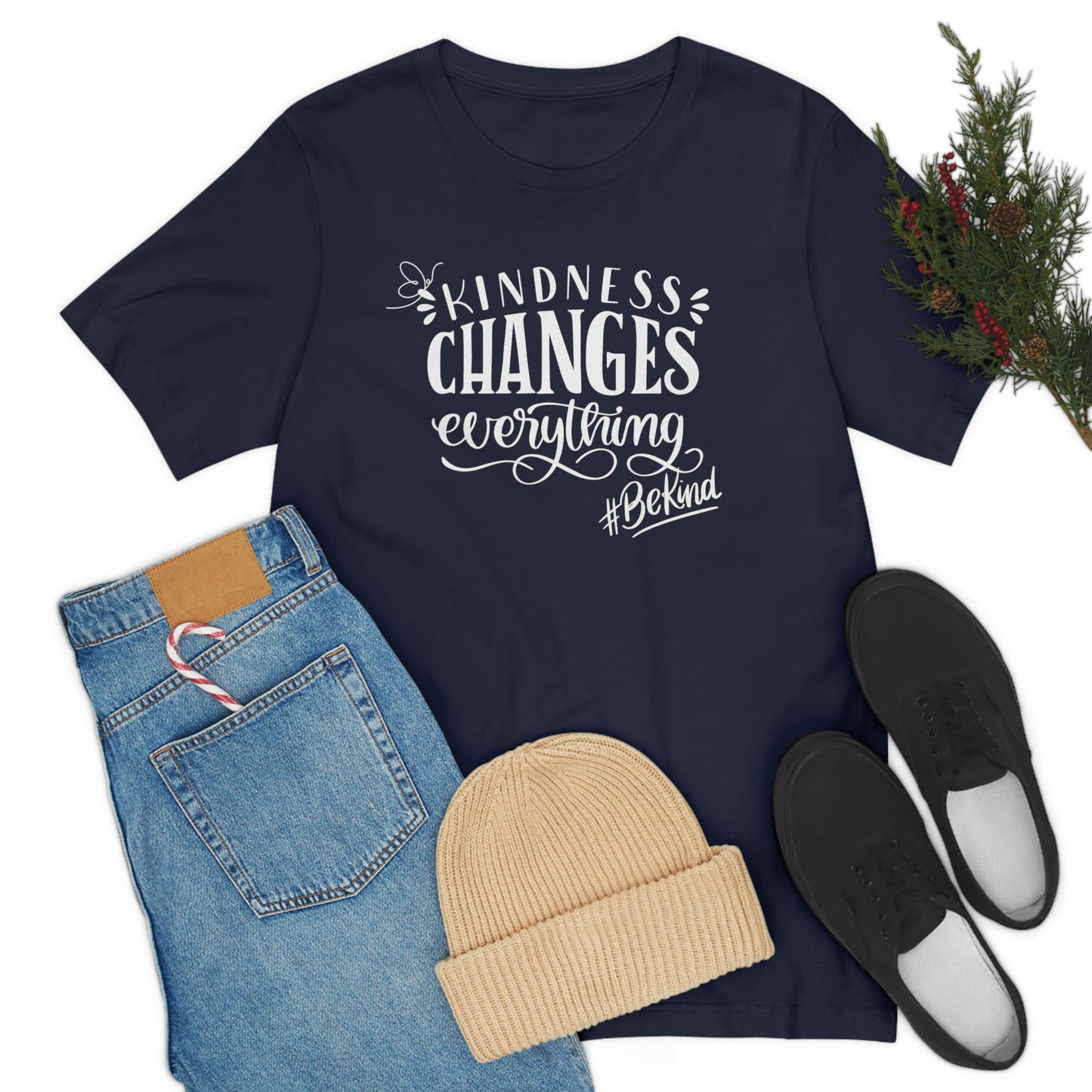 Kindness changes everything Inspirational tshirt, anti bullying tee, self care tshirt, be kind t-shirt,mental health tshirt, motivational tshirt for women, gift for mom, teacher gift, family tee