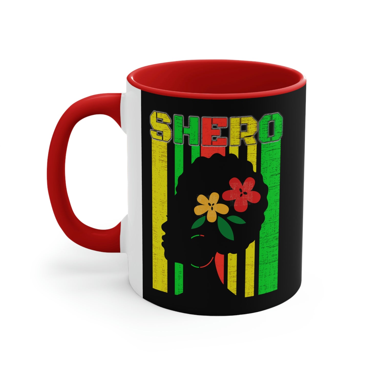 colorful Black history mug entitled Shero, SeeMatching Tee, Black history mug, Motivational mug for women