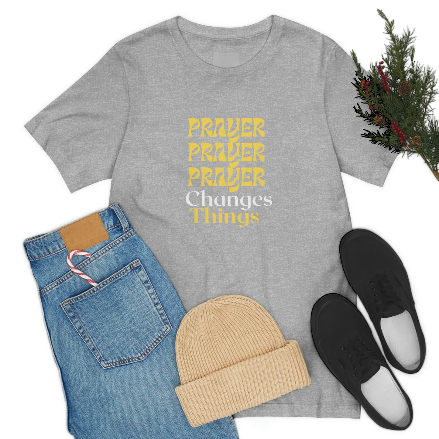 Prayer Changes Things- Christian prayer tee, Inspirational t-shirt, motivational tshirt, mental health awareness