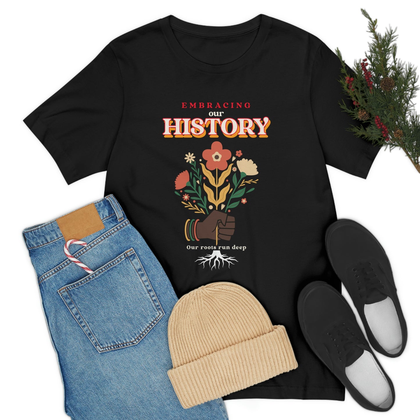 Embracing Our History-Black History Month tshirt, gift for teachers, family gift tee, educational tshirt, inspirational tee gift