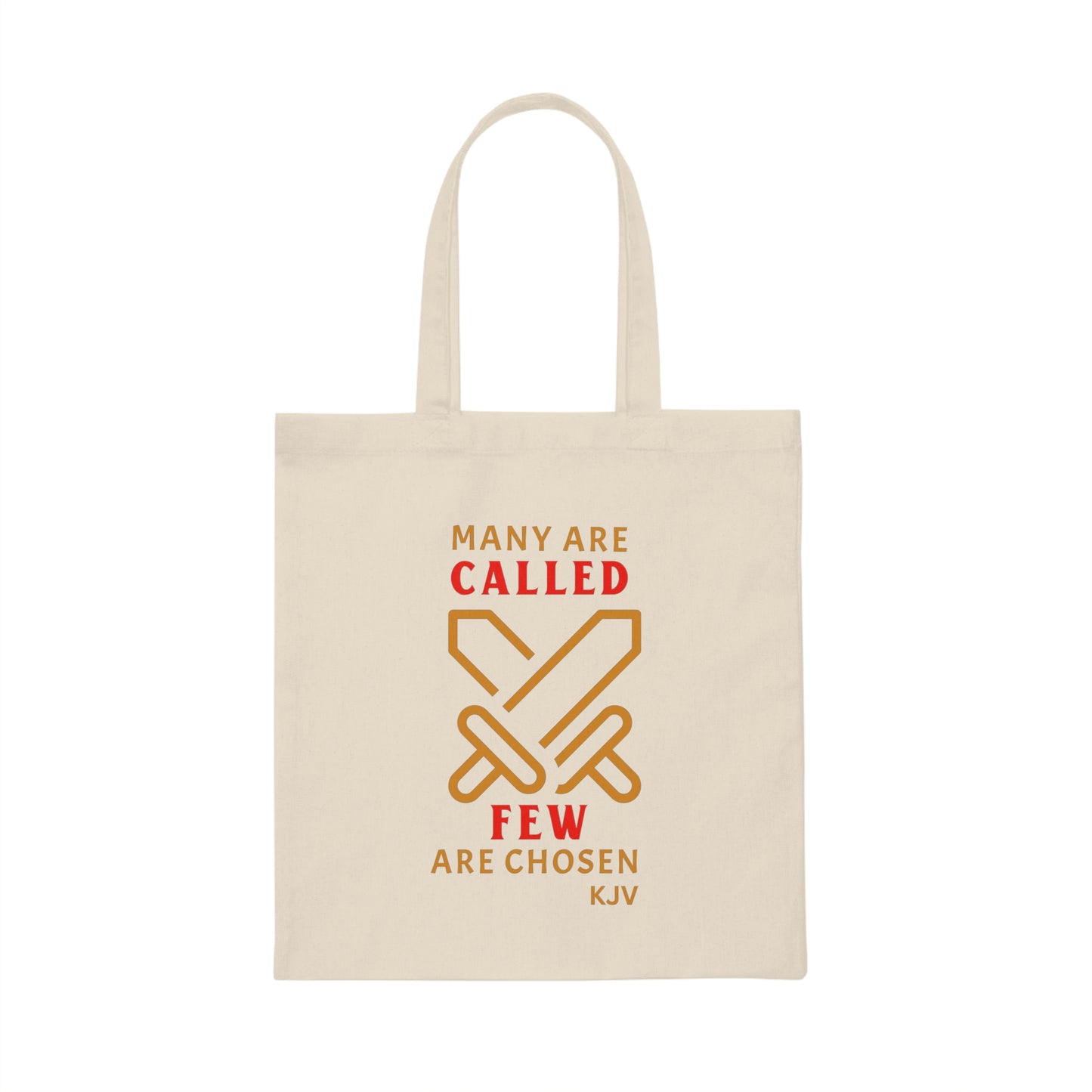 Canvas tote bag reads "Many are called, few are chosen, *** See Matching Tee, Mousepad and mug, perfect gift for new Christians, Baptism gift tote bag, Bible tote bag, gift tote for him or her, Scriptural verse tote bag, This personalized canvas tote bag would be an excellent addition to your bag collection.