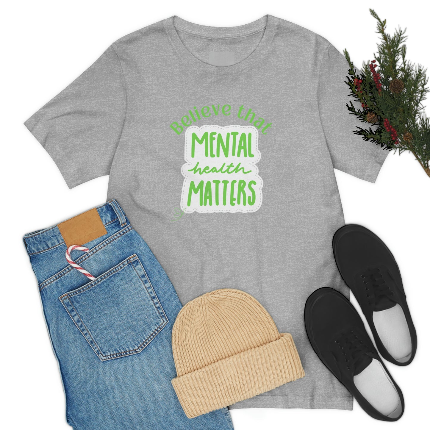 Believe that Mental Health Matters , mental health awareness week tshirt, gift for therapist, counselor gift, inspirational tshirt, family tee, Christian tshirt