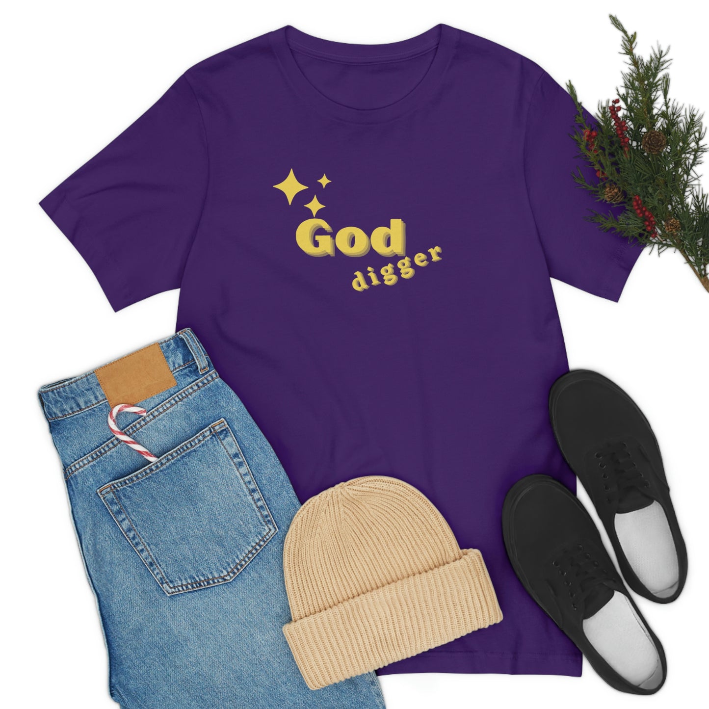 God Digger-Christian tee, Jesus shirt, Inspirational tshirt, Bible gift, faith tee, funny religious tee , believers gift tee