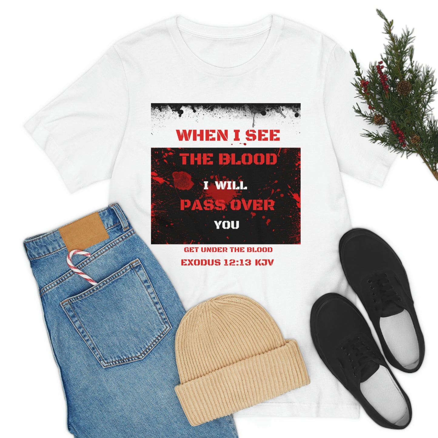 When I see the Blood- Religious End Times tee, Passover tshirt, Jesus tshirt, Bible gift, Christian tshirt