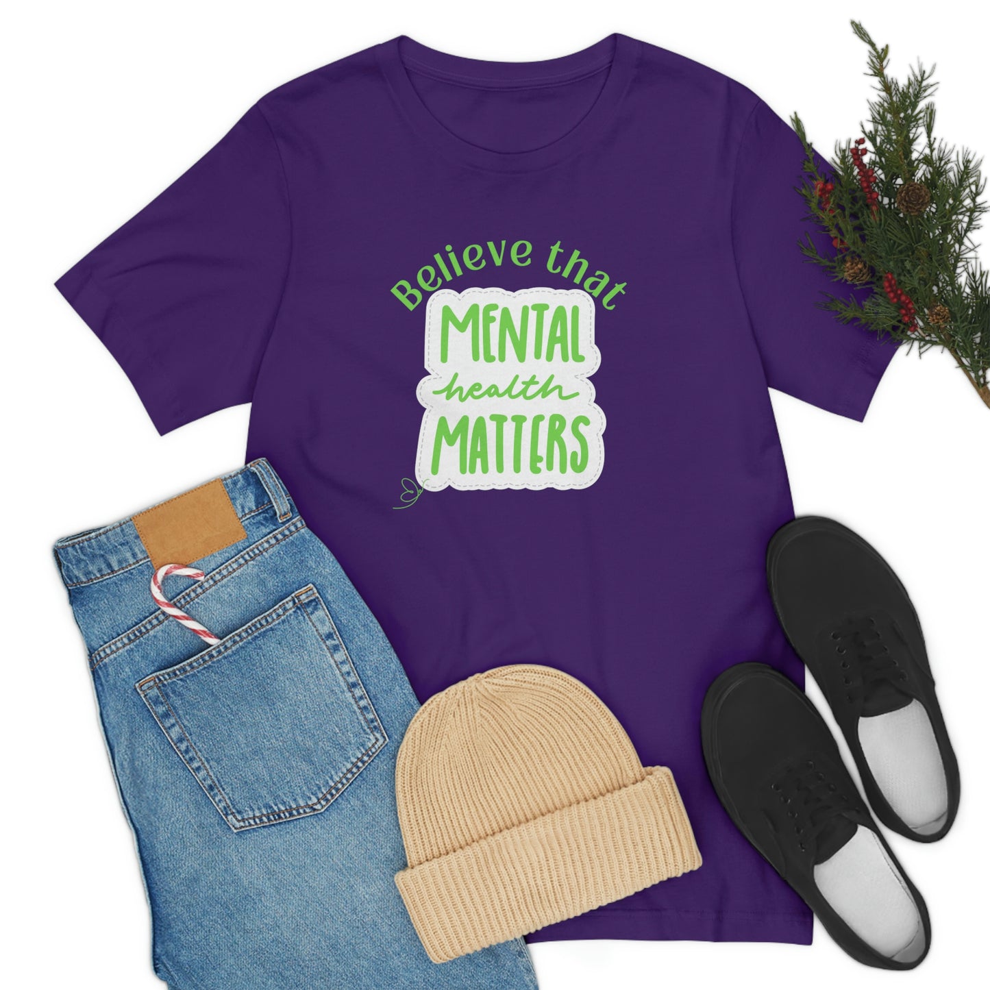 Believe that Mental Health Matters , mental health awareness week tshirt, gift for therapist, counselor gift, inspirational tshirt, family tee, Christian tshirt