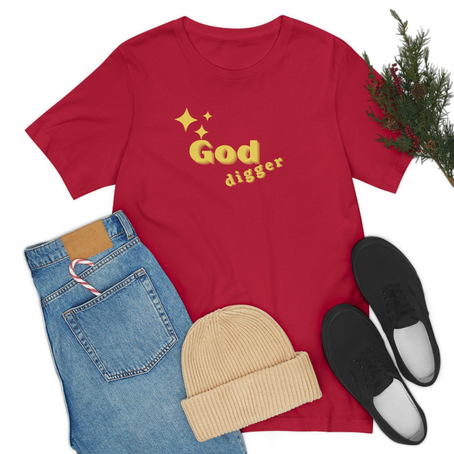 God Digger-Christian tee, Jesus shirt, Inspirational tshirt, Bible gift, faith tee, funny religious tee , believers gift tee