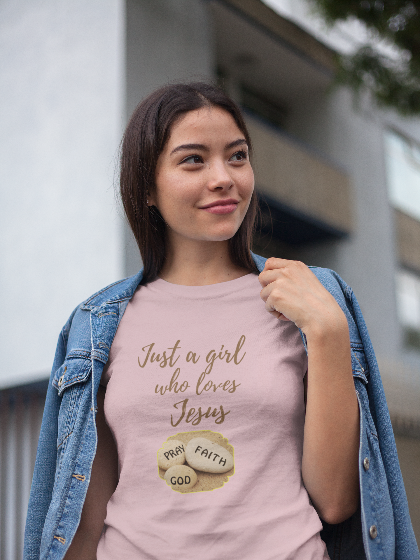 Just a girl who loves Jesus tee, Christian tshirt, Bible gift, gift for mom, birthday gift, Faith tee, Inspirational women's tshirt, Jesus shirt