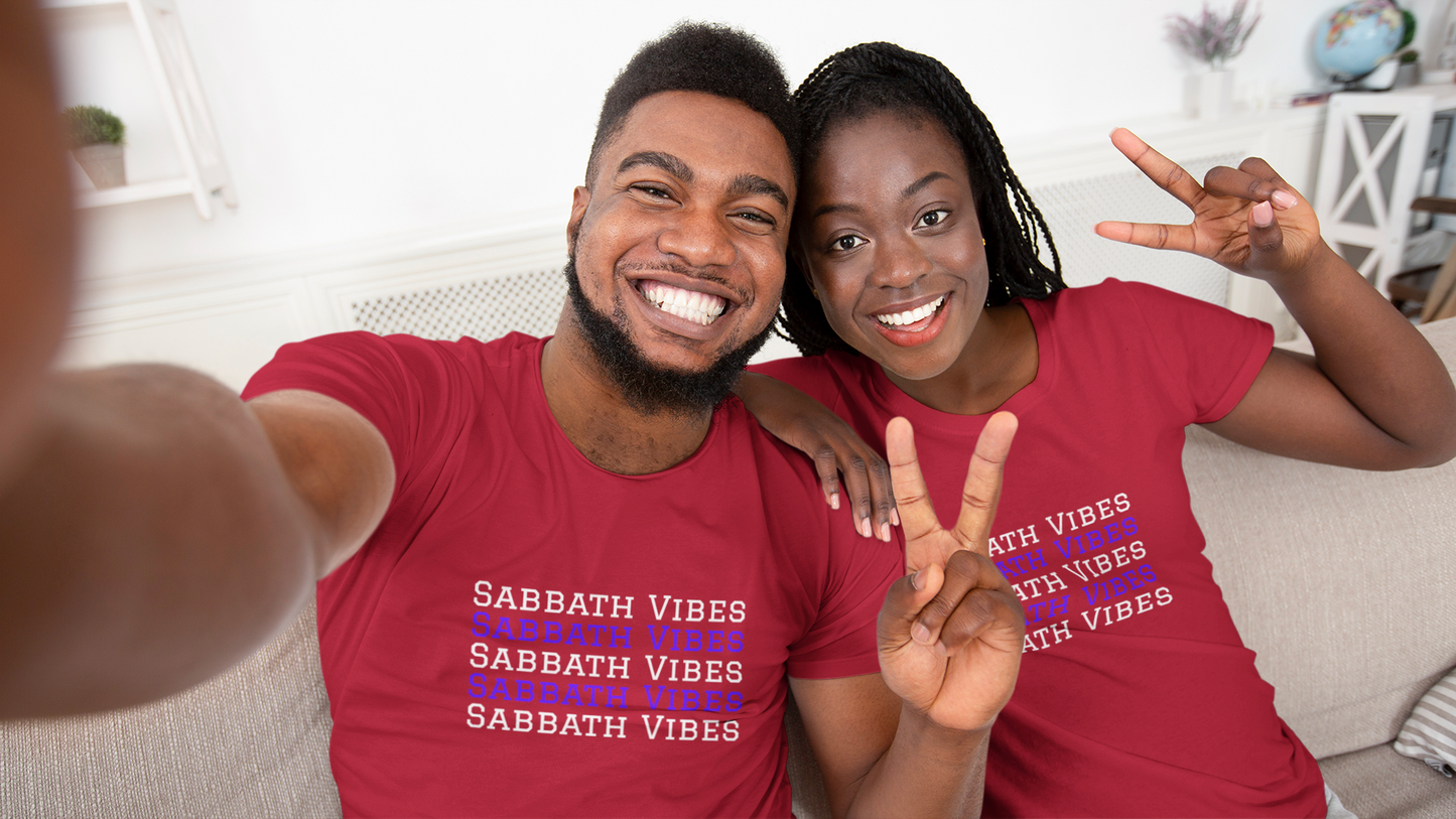 Sabbath Vibes- Sabbath Keepers tee, 4th Commandment gift, Hebrew clothing, 7th day tee,  Israelite tee, family tee,  Christian motivational tshirt, day of rest t-shirt